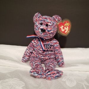 Vintage Beanie Baby 'USA' July 4, 2000